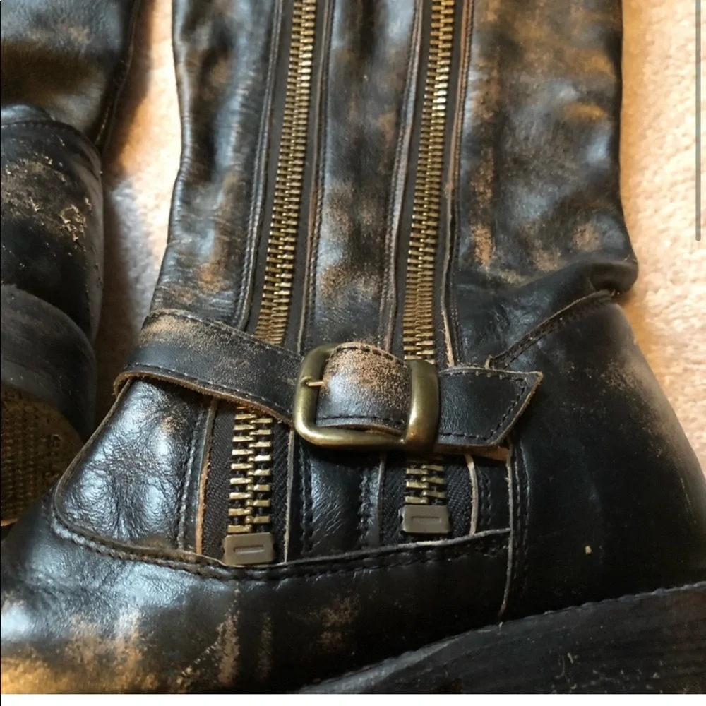 Badass Bed Stu Tango Boots Distressed Black 8.5 - Picture 3 of 9